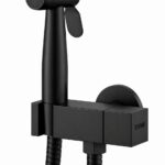 KNB Hand Spray With Angle Valve Square - Matt Black