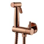 KNB Hand Spray With Angle Valve Round - Gold