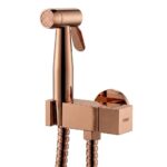 KNB Hand Spray With Angle Valve Square - Gold - Image 1
