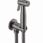 KNB Hand Spray With Angle Valve Round - Gun Grey