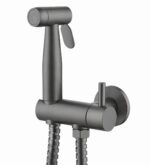 KNB Hand Spray With Angle Valve Round - Gun Grey - Image 1