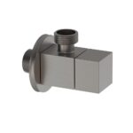 KNB Square Angle Valve - Gun Grey - Image 1