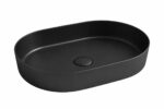 KNB Oval Washbasin - Matt Black - Image 1