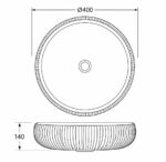 KNB Round Washbasin - Matt Black - Image 2