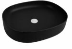 KNB Oval Washbasin - Matt Black - Image 1