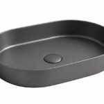 KNB Oval Washbasin - Gun Grey