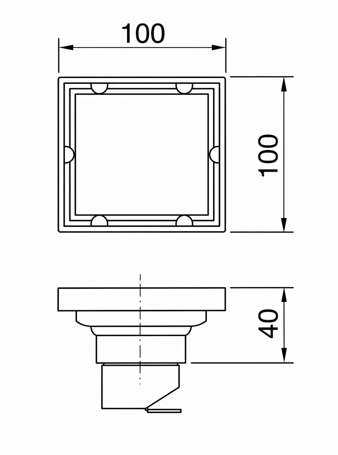 KNB 100 X 100 Mm - Brushed Gold - Image 2