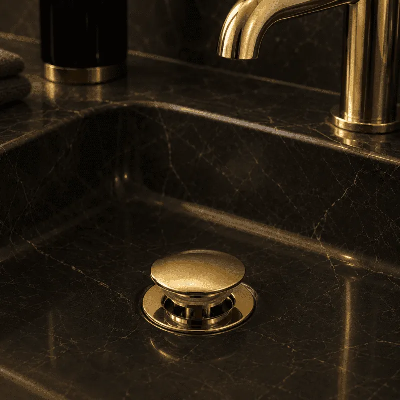 Luxurious bathroom sink detail